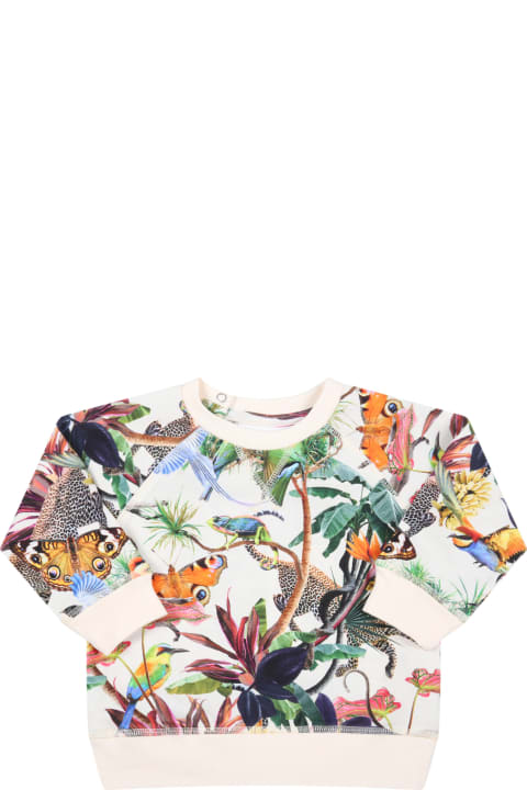 Molo Ivoory Sweatshirt For Baby Girl With Animals - Multicolor