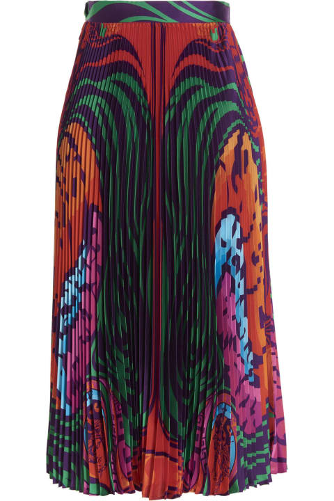 Versace 'medusa Music Placed' Skirt - Multicolor
