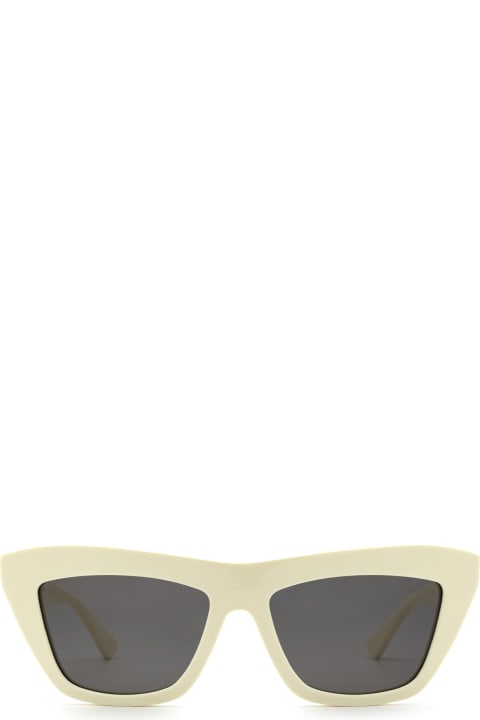 Bottega Veneta Eyewear Bv1121s Ivory Sunglasses - Black Black Grey
