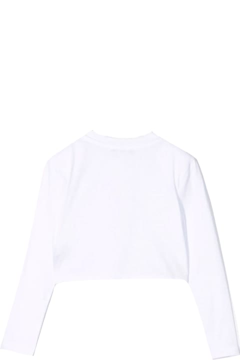 Balmain White Cotton T-shirt - Fuxia