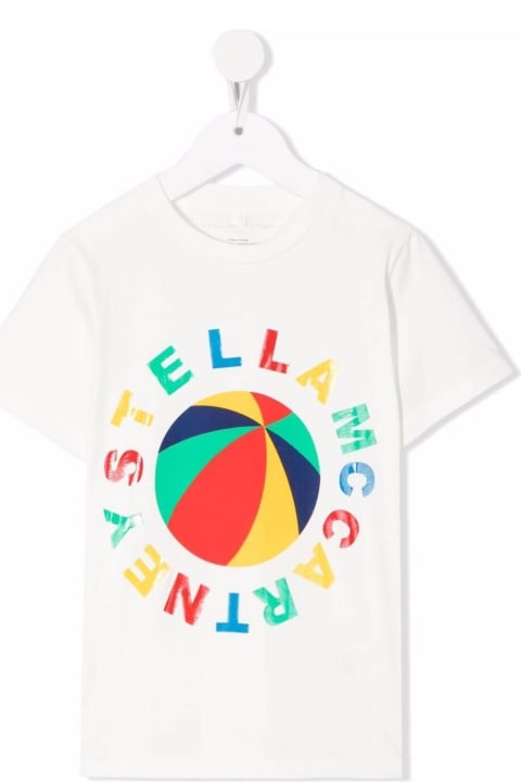 Stella McCartney Kids T-shirt With Front Logo - Nero