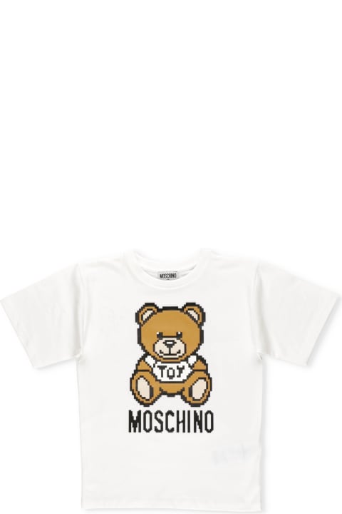 Moschino Polo Bear Wool And Cashmere Jumper - Bianco