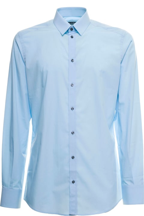 Light Blue Cotton Poplin Shirt