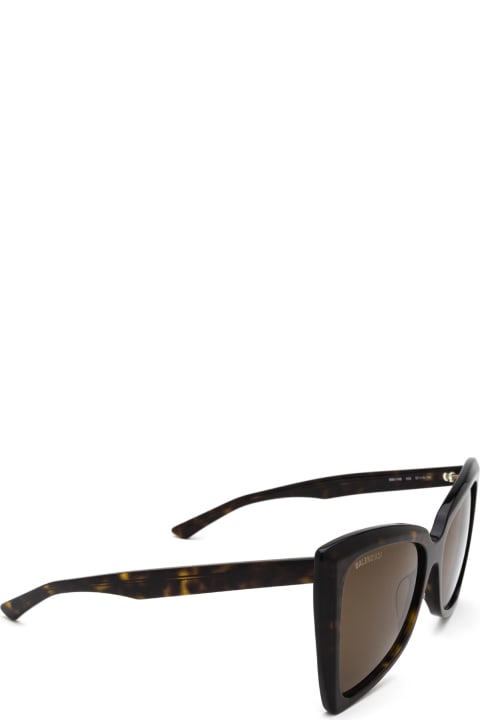 Balenciaga Eyewear Bb0174s Havana Sunglasses - Black Black Grey