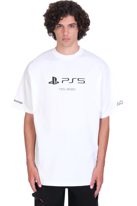 T-shirt In White Cotton