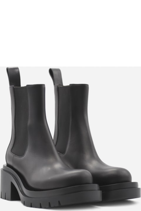 Lug Chelsea Boots In Leather