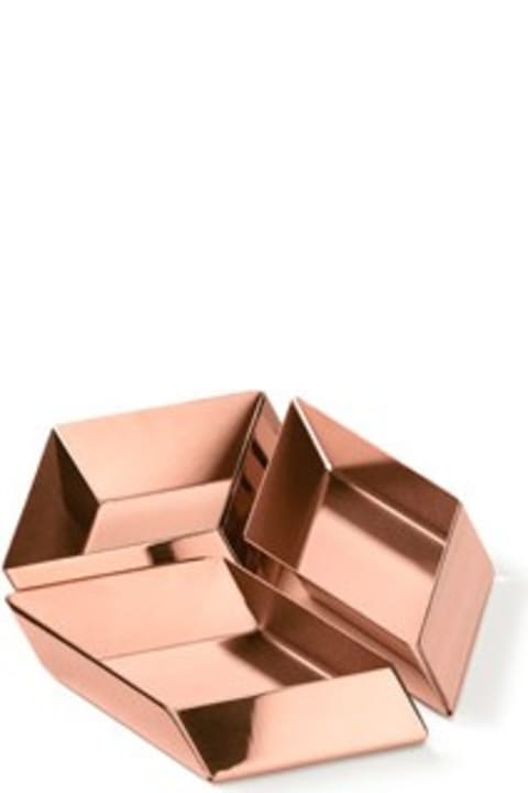 Ghidini 1961 Axonometry - Small Cube Rose Gold - Polished gold