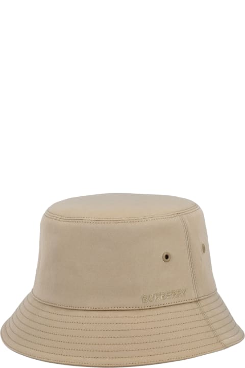 Embroidered Logo Cotton Bucket Hat