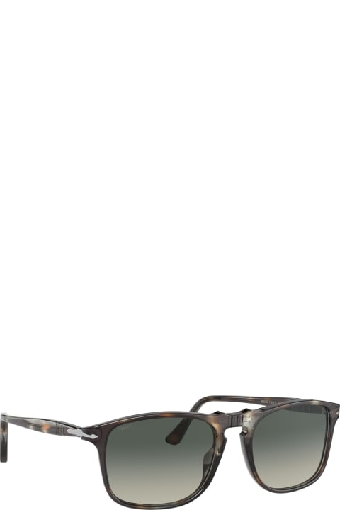 Po3059s Striped Brown & Smoke Sunglasses