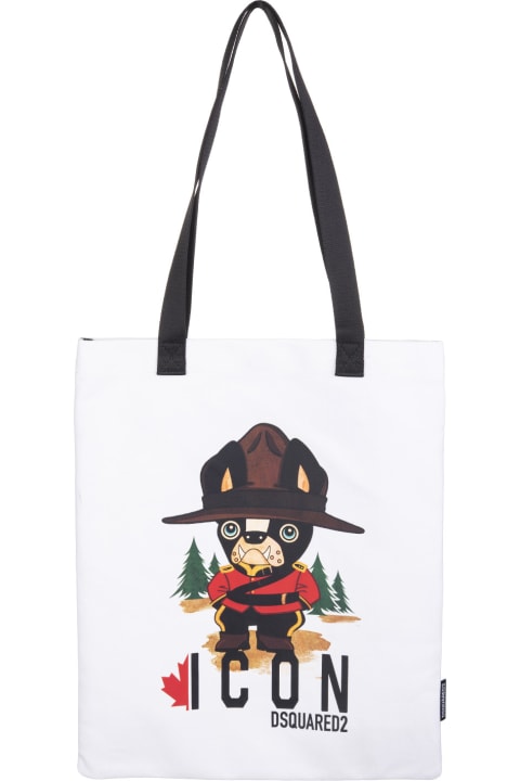 Man Icon Mascot Shopping Bag
