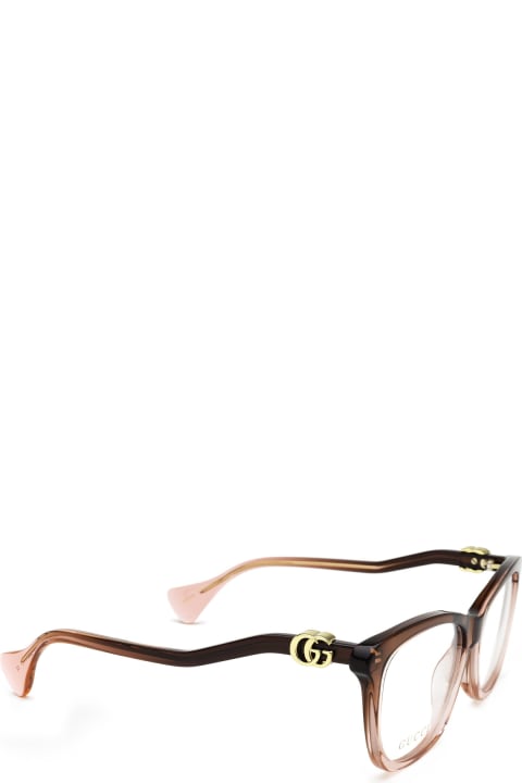 Gucci Eyewear Gg1012o Burgundy & Pink Glasses - Black Black Grey