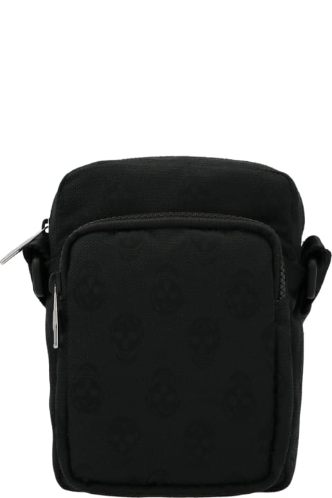 Alexander McQueen 'mini Messenger' Bag - Black/trasparent