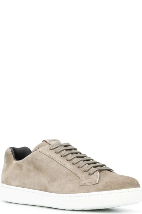 Beige Suede Boland Lace-up Sneaker