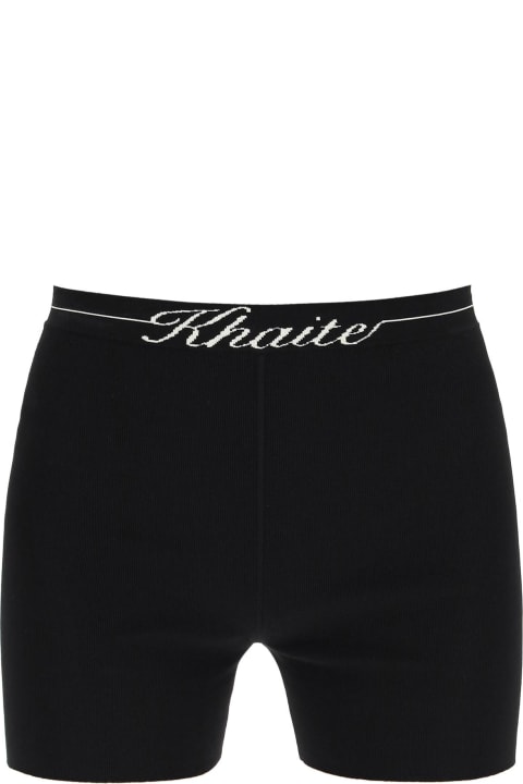 Khaite Bryant Knit Shorts - Black