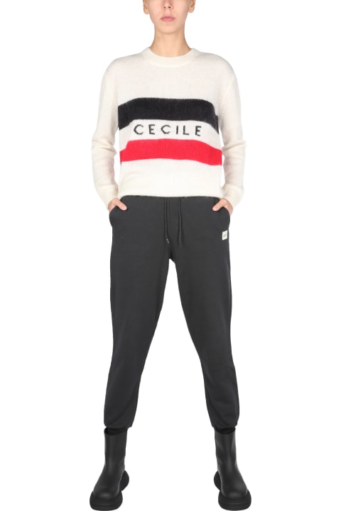 Jogging Pants With Logo Patch