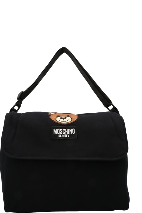 Moschino 'teddy' Diaper Bag - Grey
