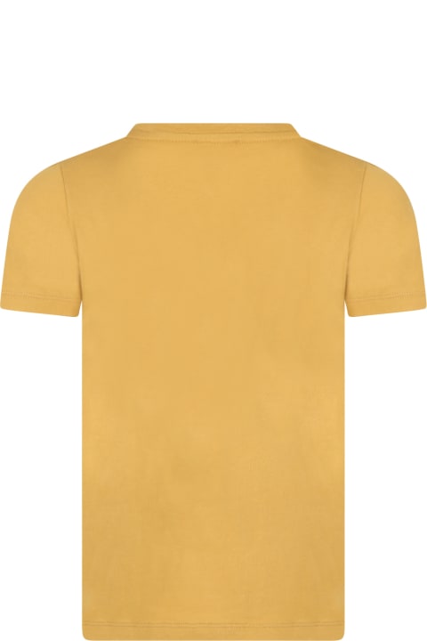 Yellow ''sebastiào'' T-shirt For Kids With Heart