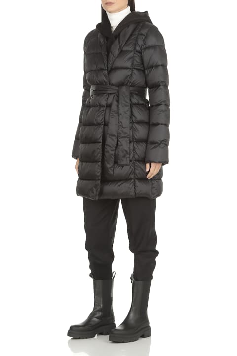 Quilted Long Down Jacket