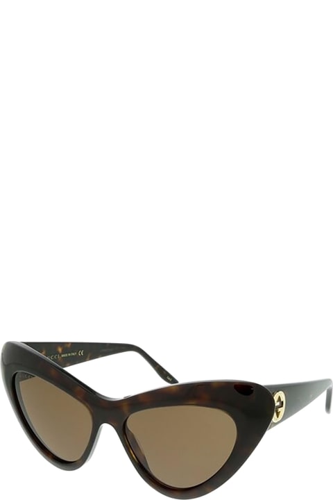 Gucci Eyewear Gg0895s Dark Havana Sunglasses - Black Black Grey
