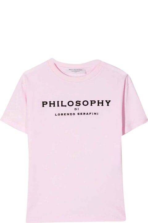 Philosophy di Lorenzo Serafini Kids Pink T-shirt - Bianco