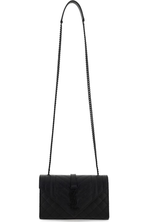 Saint Laurent Small Satchel Shoulder Bag - Black