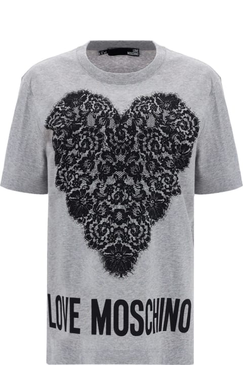 Love Moschino Logo-print T-shirt - Black
