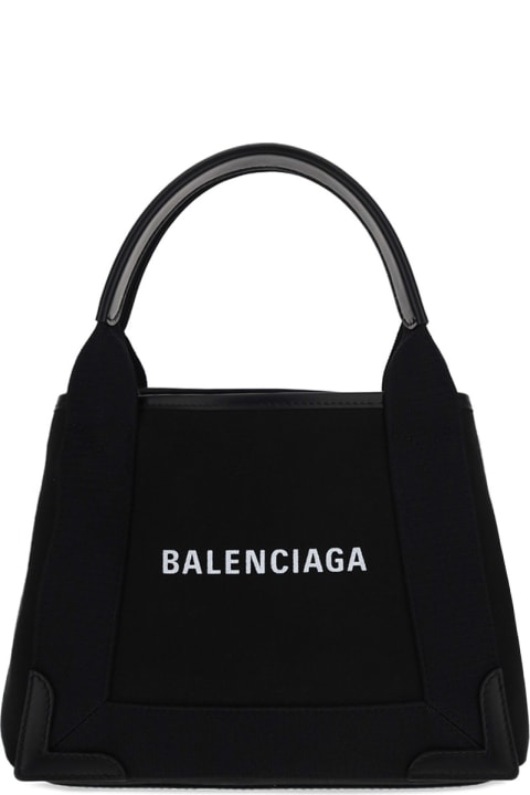 Balenciaga Navy Cabas Xs Handbag