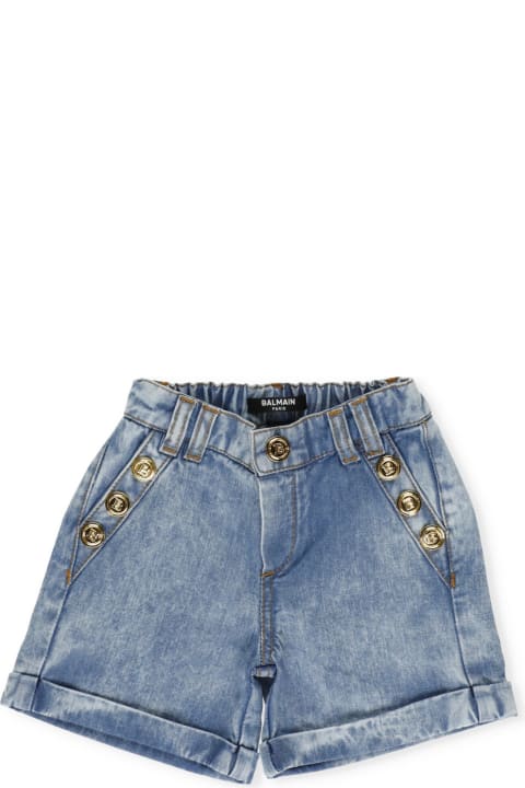 Jeans Short With Buttons