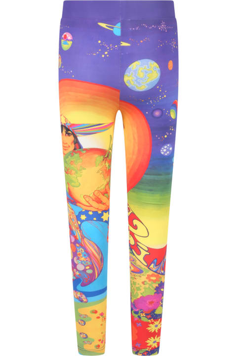 Stella McCartney Kids Multicolor Leggings For Kids With Psychedelic Print - Multicolor