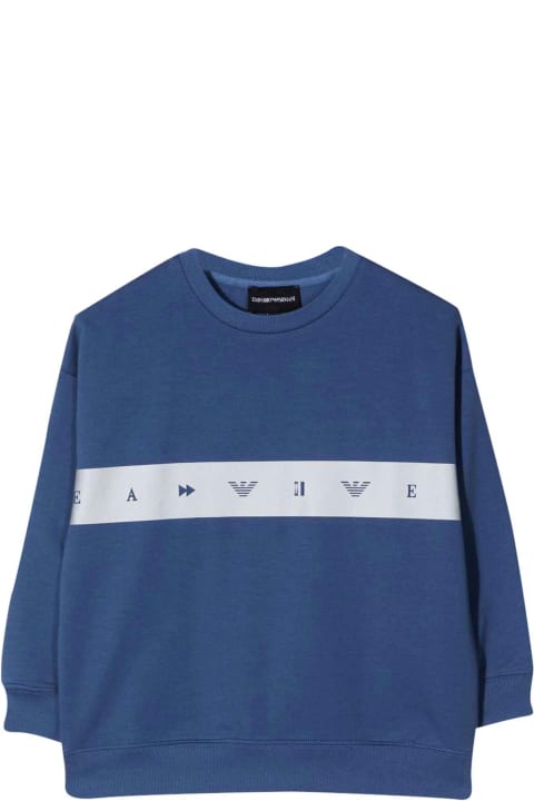 Emporio Armani Blue Sweatshirt - Black