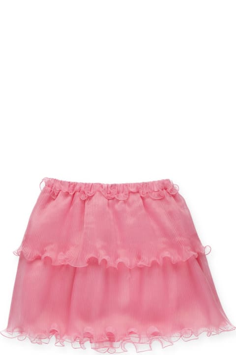 Pleated And Ruffled Skirt