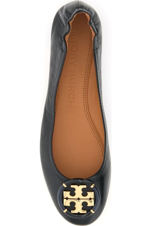 Tory Burch Minnie Leather Ballet Flats - Perfect black
