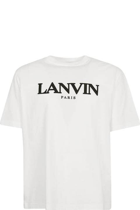 Lanvin Logo Print T-shirt - Navy blue