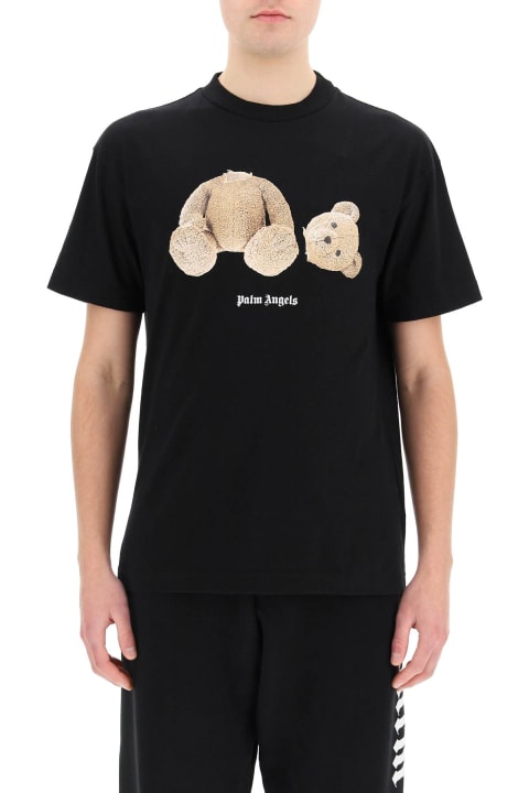 Palm Angels Bear Print T-shirt - Orange/Black