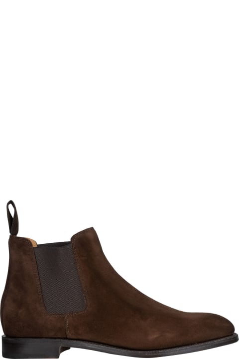 John Lobb Lawry Suede Ankle Boots - Brown