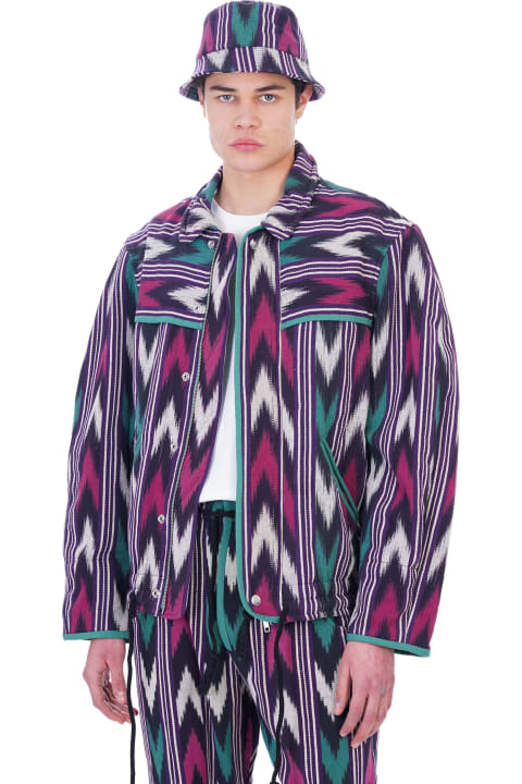 Leyis Casual Jacket In Blue Cotton