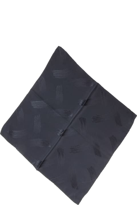 Black Woven Silk 32 Cm Pocket Square