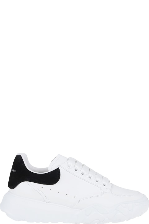 Alexander McQueen Leather Upper And Ru - White/lust red