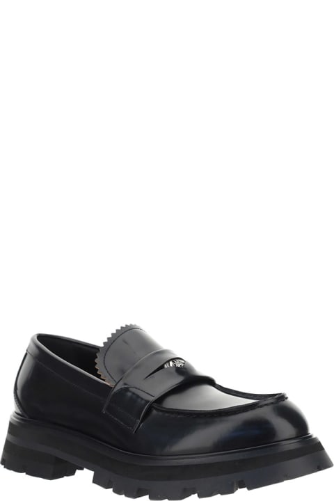 Ridged Leather Loafers