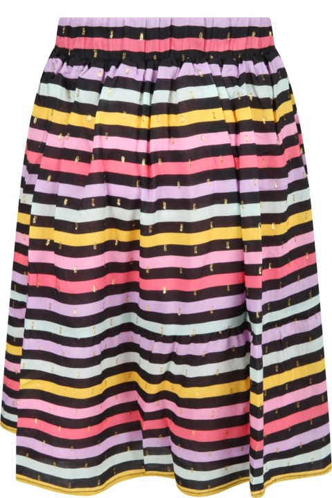 Rykiel Enfant Multicolor Skirt For Girl - Pink