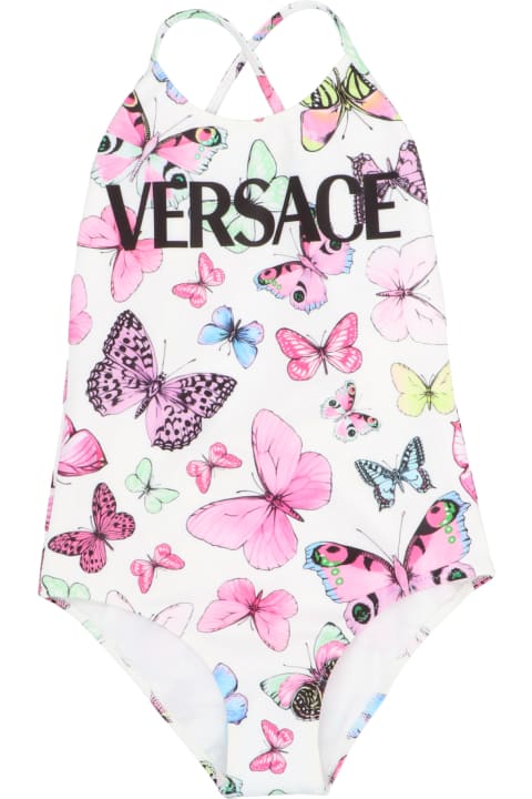 Versace 'butterfly' Swimsuits - Fucsia e Bianco