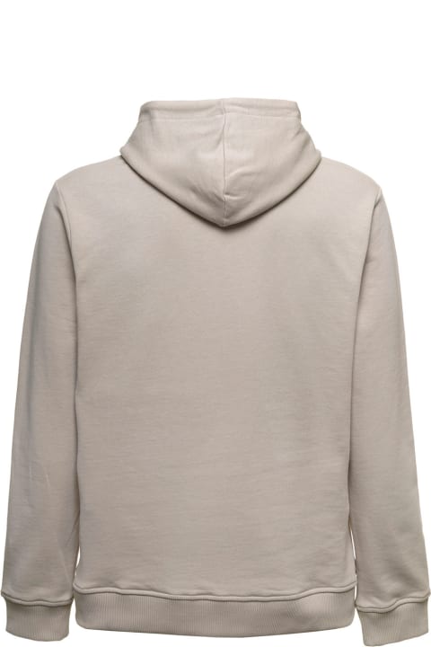 Kenzo Beige Cotton Hoodie With Tiger Logo - MINT