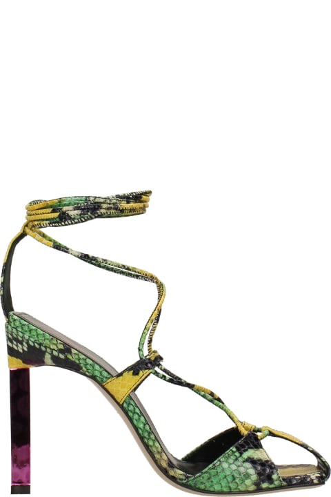Adele Sandals In Multicolor Leather