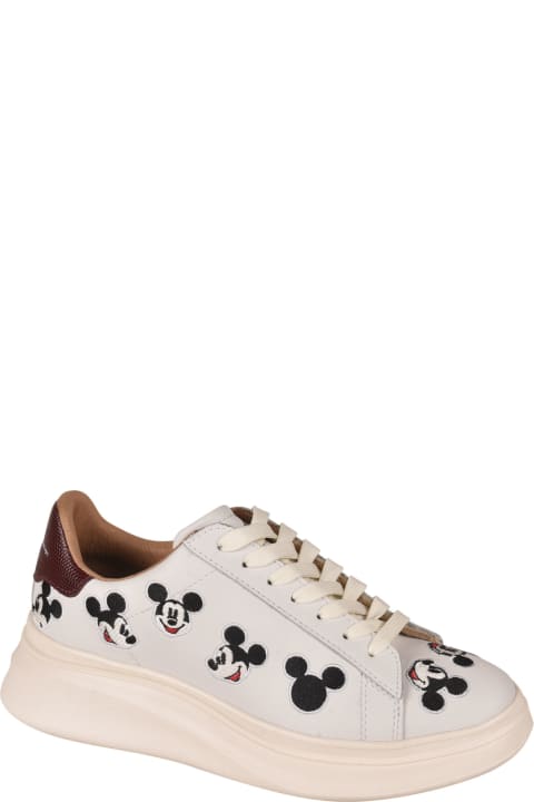 Mickey Mouse Embroidered Sneakers