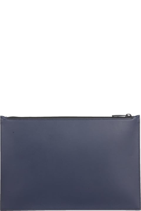 Alexander McQueen Leather Clutch - Black washed