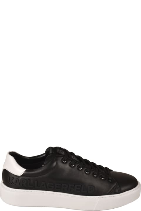 Karl Lagerfeld Inject Logo Sneakers - Black