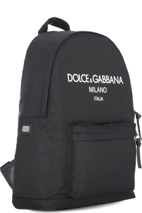 Dolce & Gabbana Fabric Rucksack - White