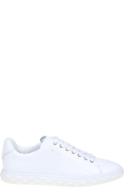 Jimmy Choo Diamond Light / M Sneakers In Nappa - White