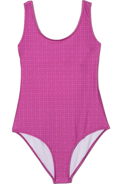 Fuxia Polyester Swimsuit