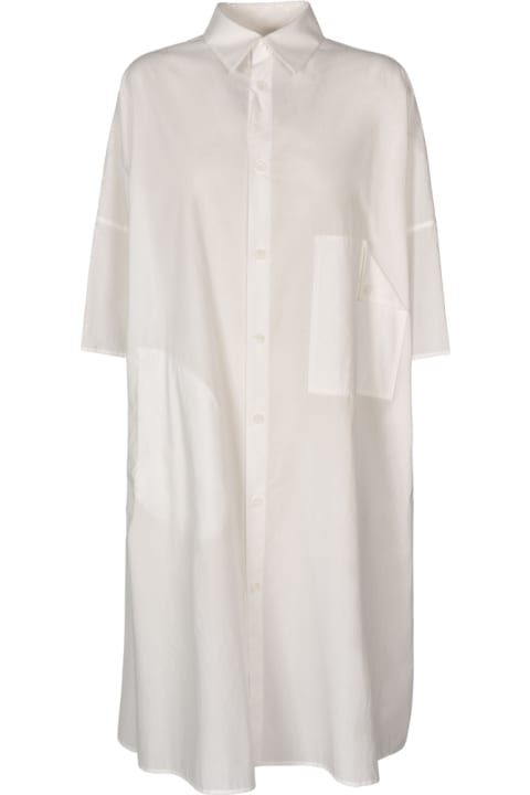 Oversized Plain Shirt Dress